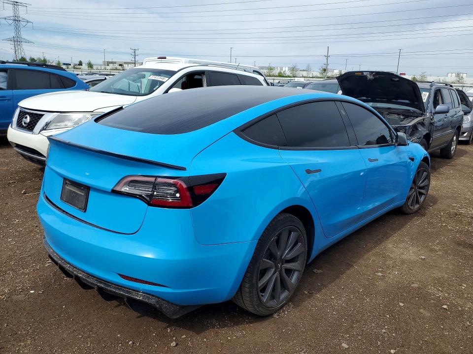 2019 Tesla VIN 5YJ3E1EA8KF312660 COPART salvage auction — REAR END, Il - Salvage Certificate, sold $6,600 on 2026-07-14 (photo 3)