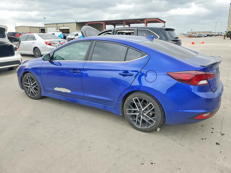 2020 Hyundai Elantra VIN KMHD04LB4LU934466 COPART salvage auction — HAIL, Tx - Salvage Vehicle Title, sold $2,550 on 2026-08-03 (photo 2)