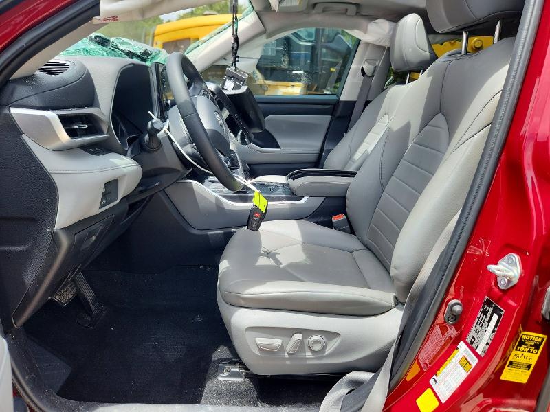 2021 Toyota Highlander VIN 5TDHZRAHXMS039439 COPART salvage auction — ROLLOVER, Fl - Certificate Of Destruction, sold $6,400 on 2026-07-06 (photo 7)