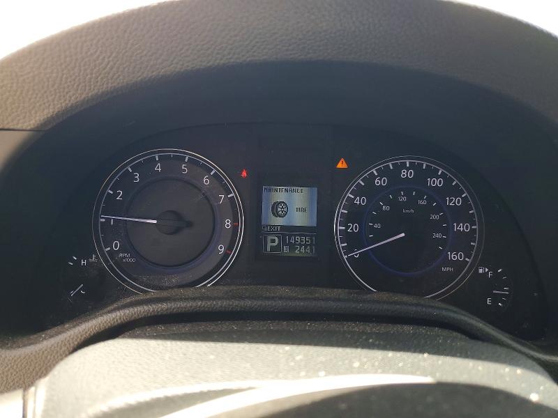 2013 Infiniti G VIN JN1CV6EK4DM923241 COPART salvage auction — FRONT END, Sc - Cert Of Title-Salvage, sold $1,950 on 2026-07-06 (photo 9)