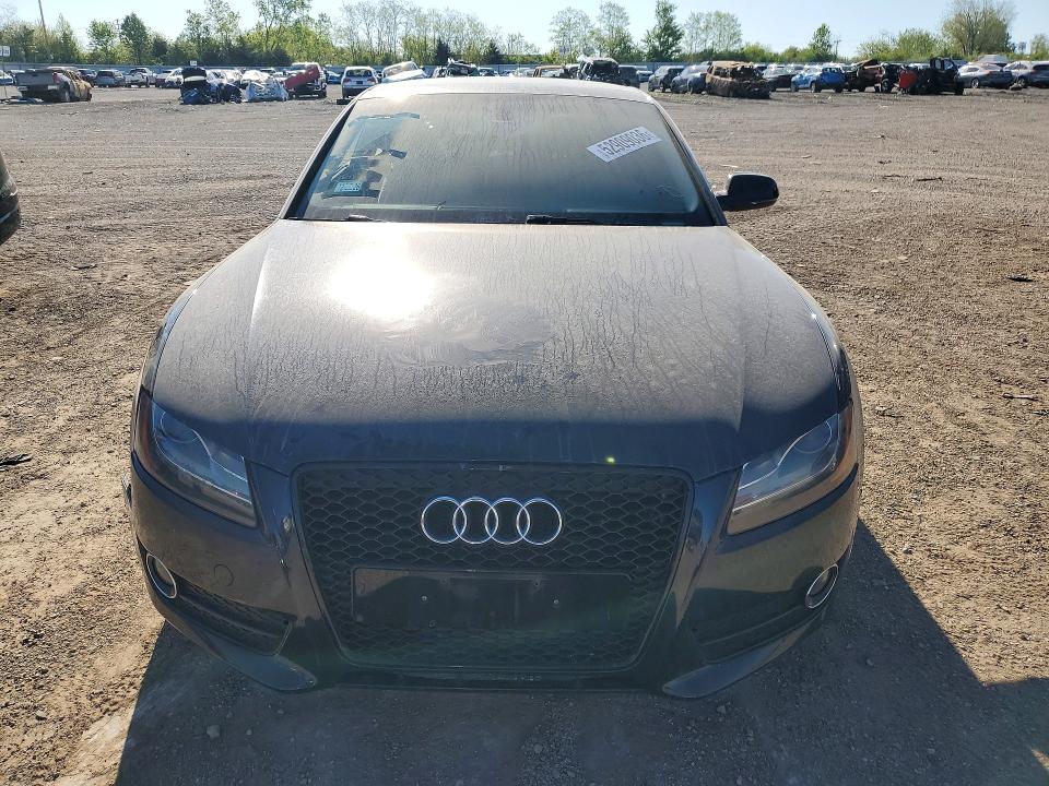 2012 Audi A5 VIN WAULFAFRXCA002955 COPART salvage auction — SIDE, Il - Salvage Certificate, sold $775 on 2026-07-07 (photo 5)
