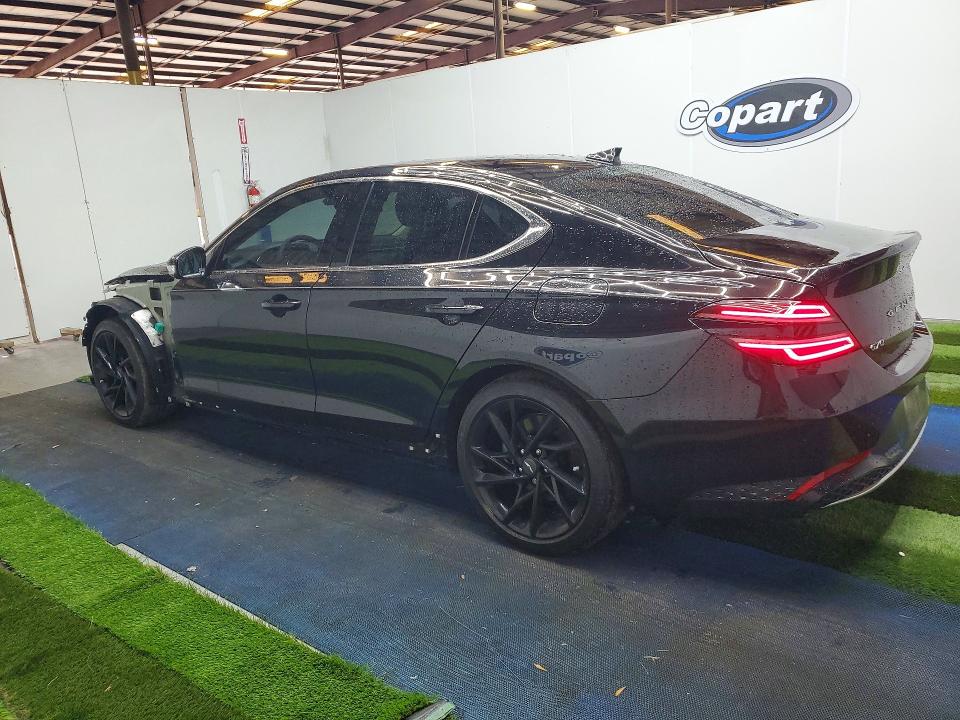 2022 Genesis G70 VIN KMTG34TA6NU092525 COPART salvage auction — FRONT END, FL - CERTIFICATE OF TITLE, sold $8,000 on 2026-07-09 (photo 2)
