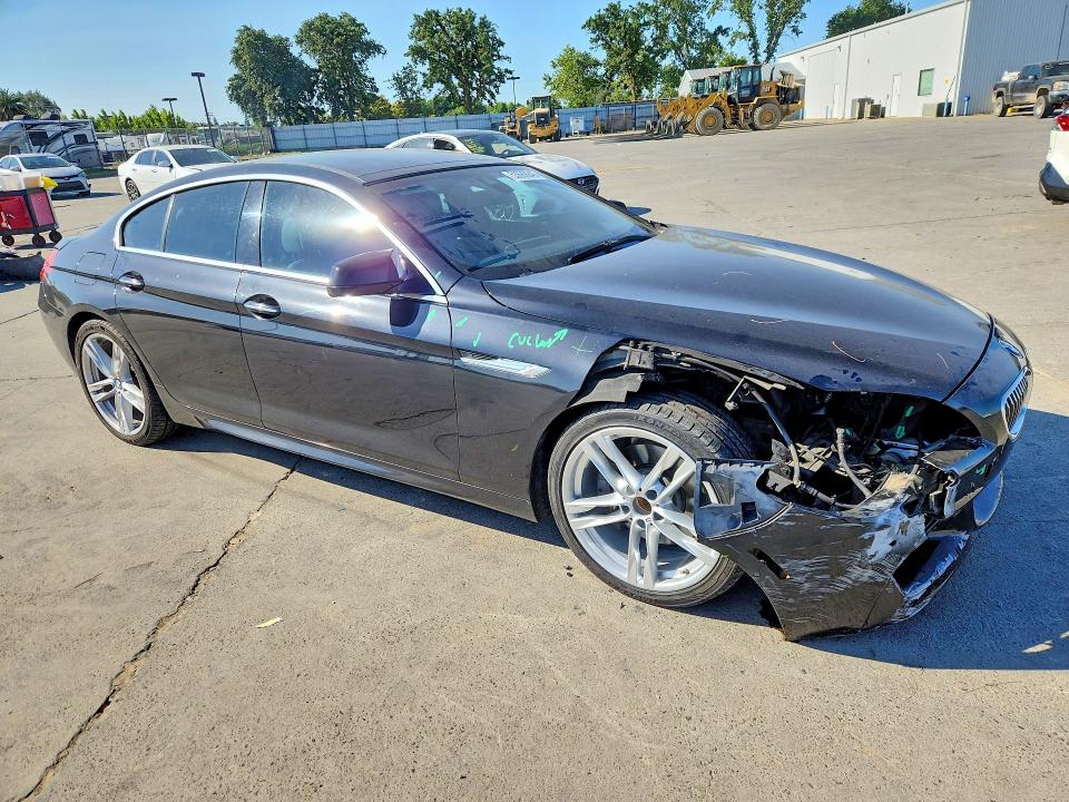 2013 BMW 6er VIN WBA6A0C57DDZ03711 COPART salvage auction — FRONT END, Ca - Salvage Certificate, sold $2,850 on 2026-08-17 (photo 4)