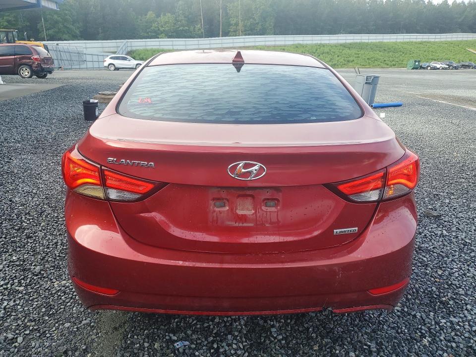 2015 Hyundai Elantra VIN 5NPDH4AE2FH550811 COPART salvage auction — REAR END, NC - SALVAGE CERTIFICATE OF TITLE, sold $1,500 on 2026-07-02 (photo 6)