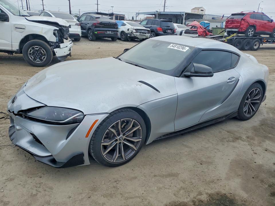 2022 Toyota Supra VIN WZ1DB2C06NW048935 COPART salvage auction — FRONT END, Ca - Salvage Certificate, sold $17,100 on 2026-07-20 (photo 1)