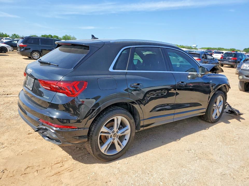 2022 Audi VIN WA1EECF33N1033113 COPART salvage auction — FRONT END, TX - SALVAGE VEHICLE TITLE (P), sold $7,800 on 2026-07-16 (photo 3)