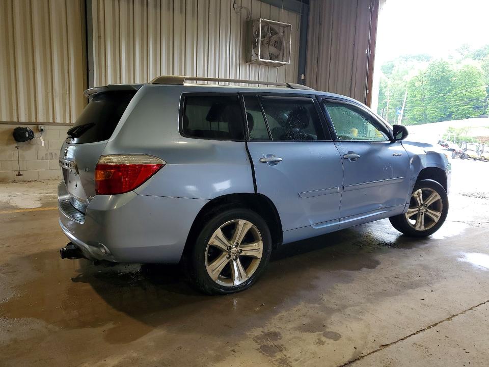 2008 Toyota Highlander VIN JTEES43A582004472 COPART salvage auction — REAR END, Pa - Certificate Of Salvage, sold $750 on 2026-07-08 (photo 3)