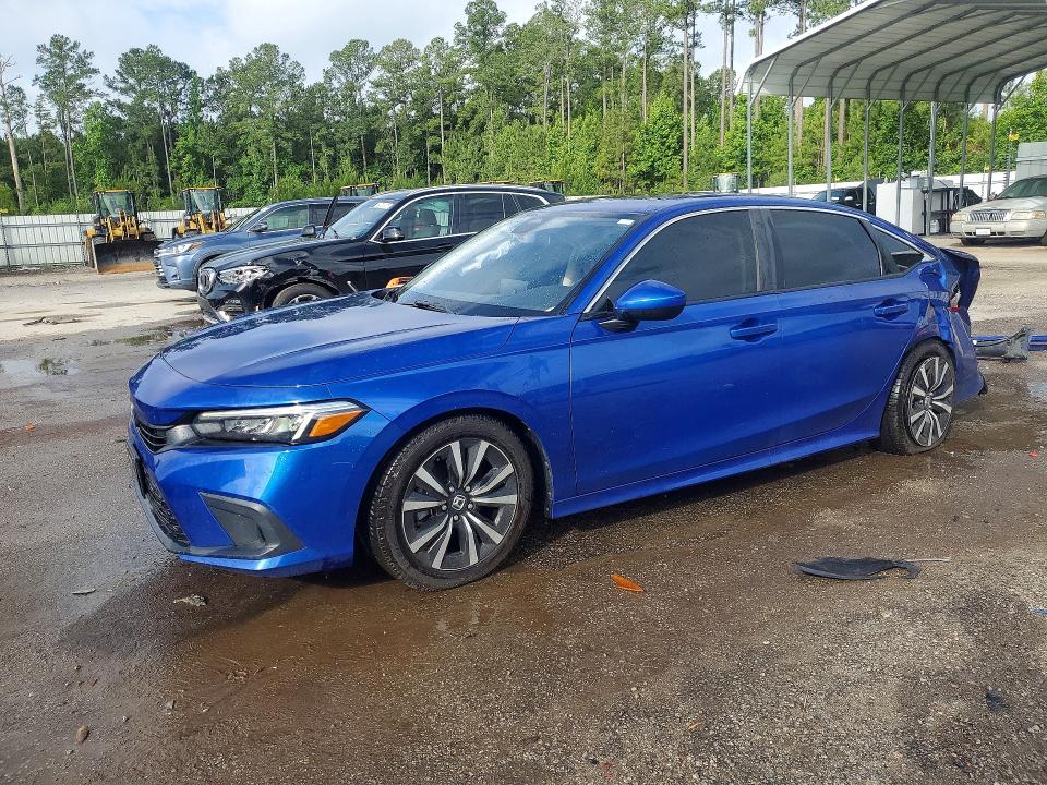 2022 Honda Civic VIN 2HGFE1F77NH307224 COPART salvage auction — SIDE, Sc - Cert Of Title-Salvage, sold $4,950 on 2026-07-20 (photo 1)