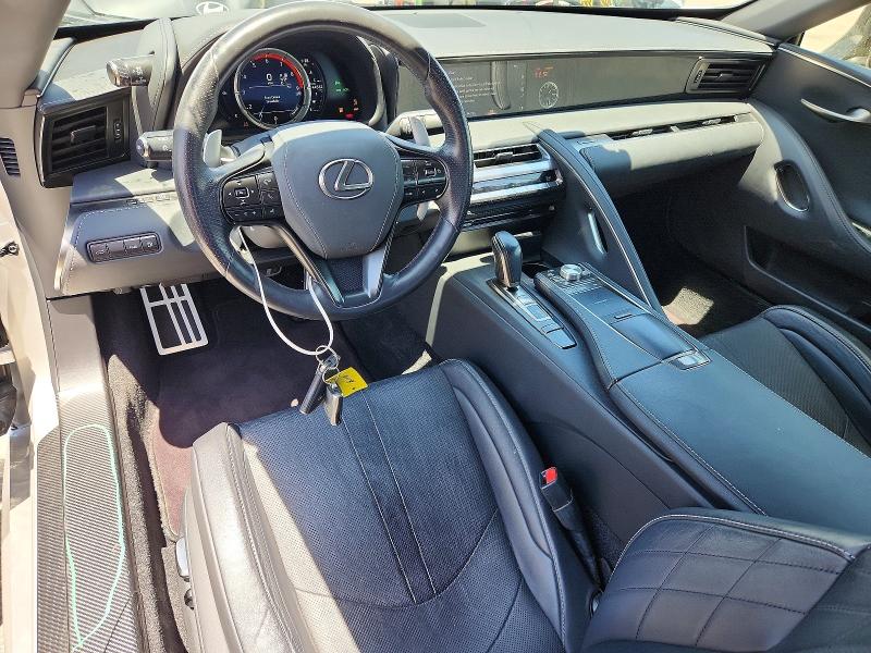 2021 Lexus Lc 500 VIN JTHKPAAY4MA104214 COPART salvage auction — FRONT END, CA - SALVAGE CERTIFICATE, sold $36,750 on 2026-07-07 (photo 8)