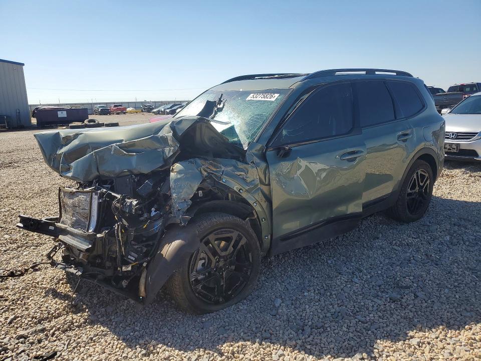 2025 Kia Telluride VIN 5XYP5DGC7SG699633 COPART salvage auction — FRONT END, Tx - Salvage Vehicle Title, sold $250 on 2026-07-28 (photo 1)