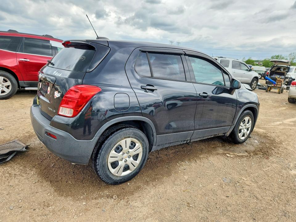 2016 Chevrolet Trax VIN KL7CJKSB3GB635035 COPART salvage auction — FRONT END, Il - Salvage Certificate, sold $675 on 2026-07-30 (photo 3)