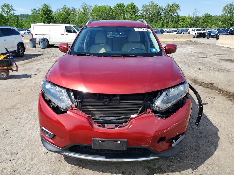2016 Nissan Rogue sport VIN KNMAT2MV7GP711855 COPART salvage auction — FRONT END, NY - MV-907A SALVAGE CERTIFICATE, sold $1,250 on 2026-07-08 (photo 5)
