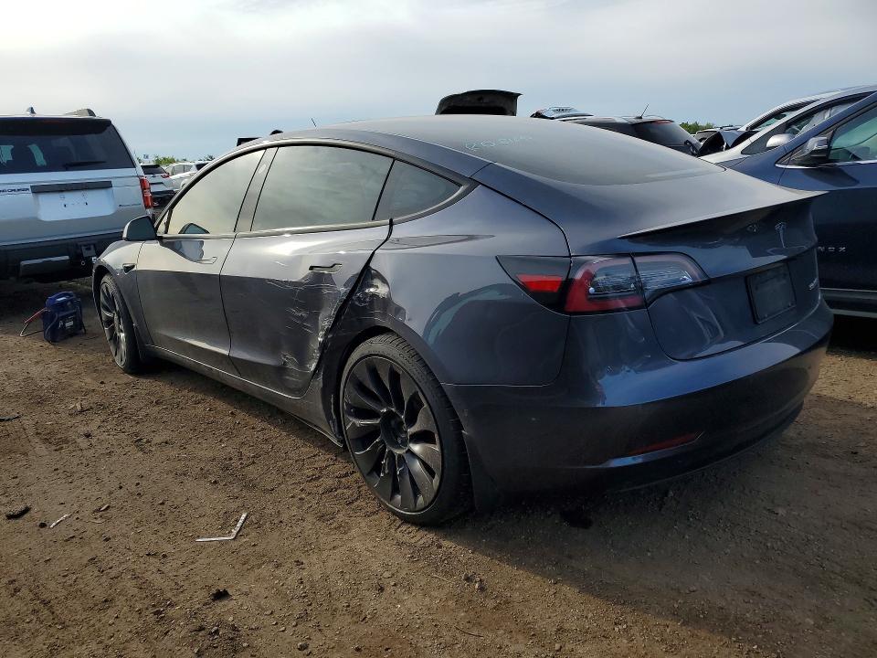 2022 Tesla Model 3 VIN 5YJ3E1EC3NF247917 COPART salvage auction — REAR END, Il - Salvage Certificate, sold $8,800 on 2026-07-07 (photo 2)