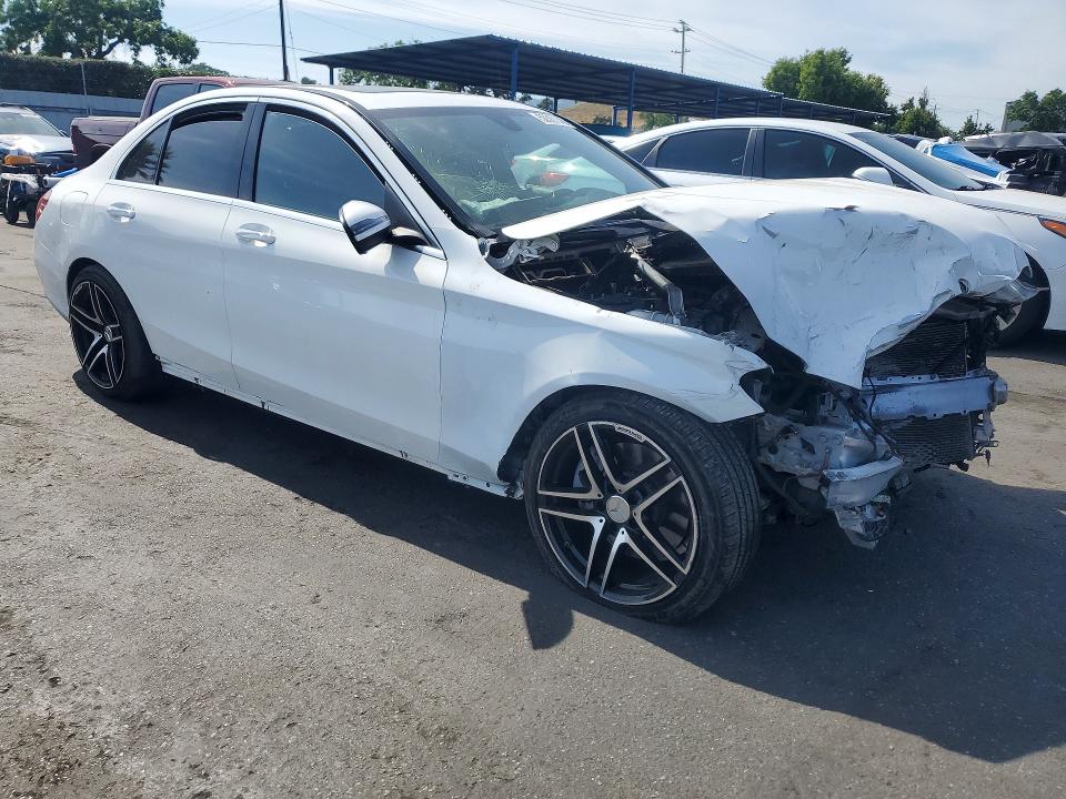 2020 Mercedes-benz C-klasse VIN WDDWF8DB8LR564391 COPART salvage auction — FRONT END, CA - SALVAGE CERTIFICATE, sold $2,050 on 2026-07-02 (photo 4)