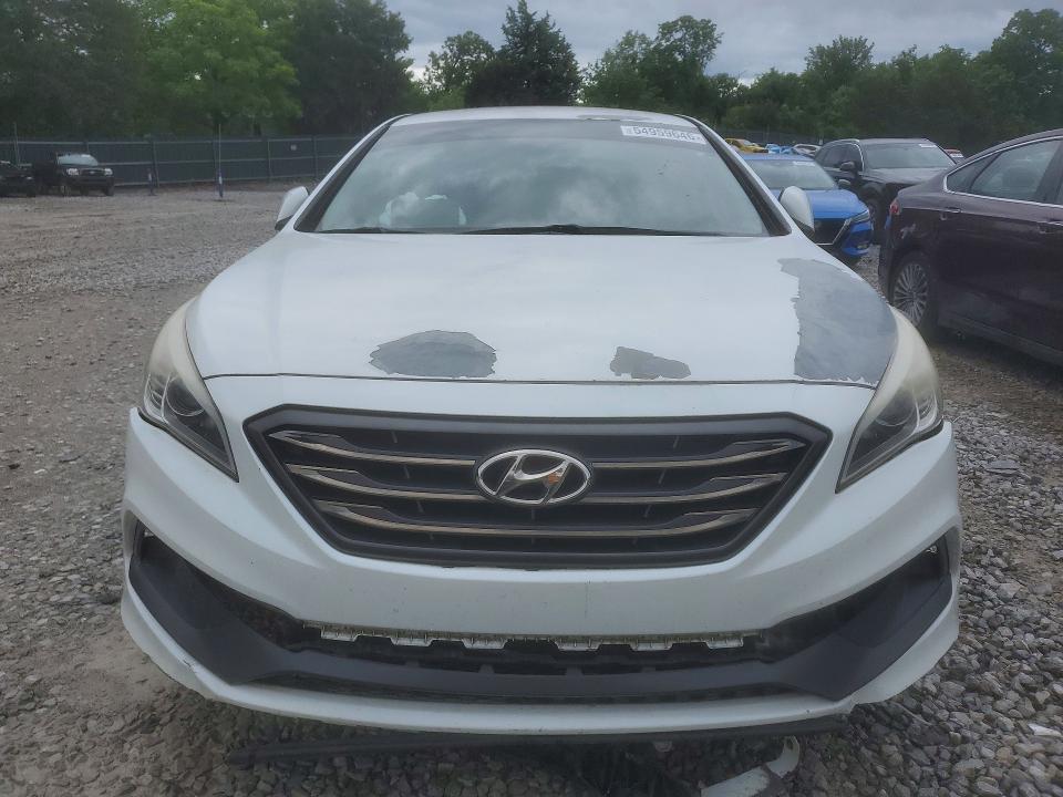 2015 Hyundai Sonata VIN 5NPE34AF0FH103969 COPART salvage auction — FRONT END, Tn - Certificate Of Title (P), sold $2,200 on 2026-07-09 (photo 5)