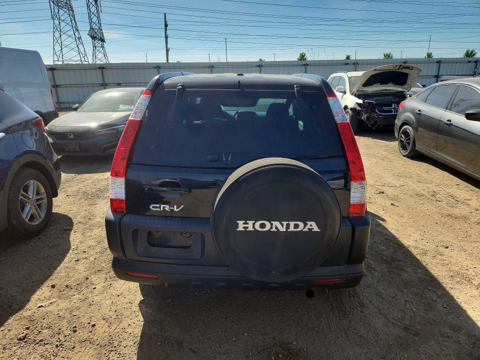 2006 Honda Cr-v VIN JHLRD68816C018526 COPART salvage auction — SIDE, IL - SALVAGE CERTIFICATE, sold $600 on 2026-07-16 (photo 6)