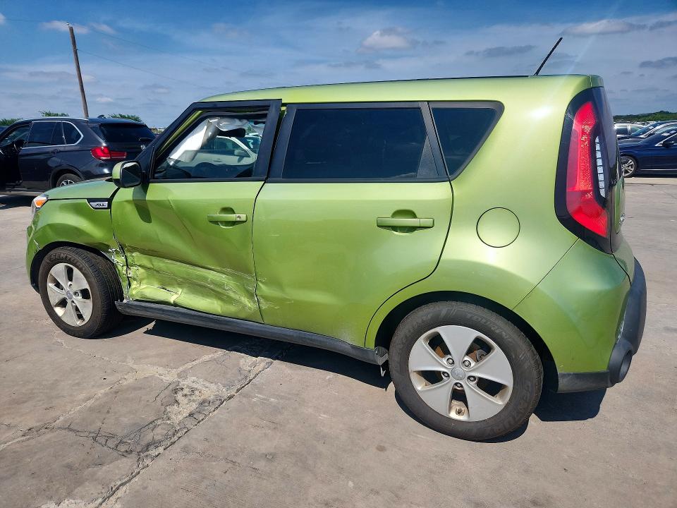 2016 Kia Soul VIN KNDJN2A21G7848200 COPART salvage auction — SIDE, Tx - Salvage Vehicle Title, sold $1,250 on 2026-07-06 (photo 2)