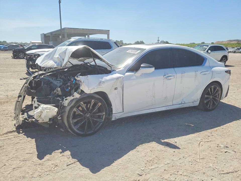 2021 Lexus Is 350 VIN JTHGZ1B21M5046128 COPART salvage auction — FRONT END, FL - CERT OF TITLE SLVG REBUILDABLE, sold $4,300 on 2026-07-07 (photo 1)