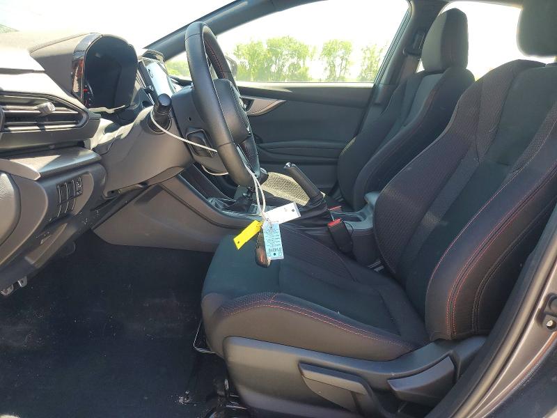 2024 Subaru Wrx VIN JF1VBAH63R9813782 COPART salvage auction — HAIL, Oh - Cert Of Title-Salvage, sold $14,100 on 2026-07-24 (photo 7)