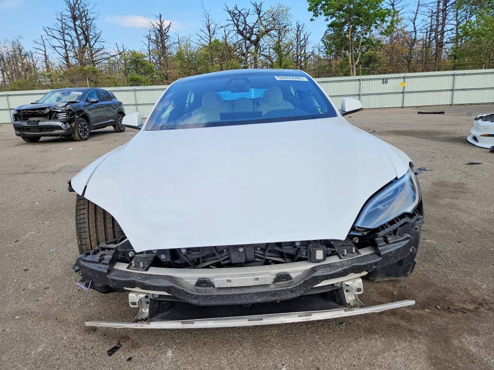 2022 Tesla VIN 5YJSA1E5XNF487541 COPART salvage auction — FRONT END, Ny - Mv-907A Salvage Certificate, sold $15,400 on 2026-07-27 (photo 5)
