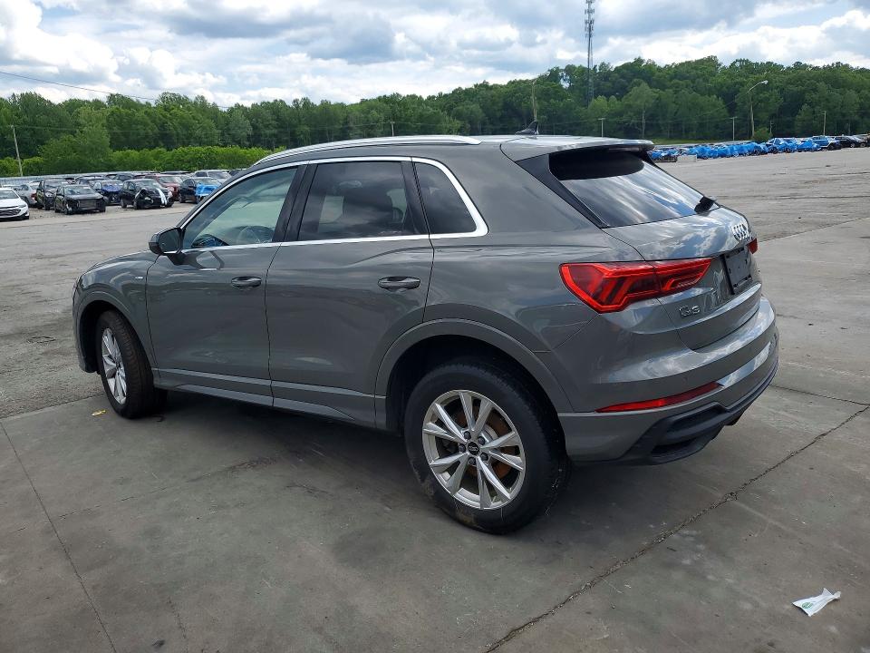 2025 Audi Q3 VIN WA1DECF34S1011760 COPART salvage auction — FRONT END, Fl - Cert Of Title Slvg Rebuildable (P), sold $12,900 on 2026-07-27 (photo 2)