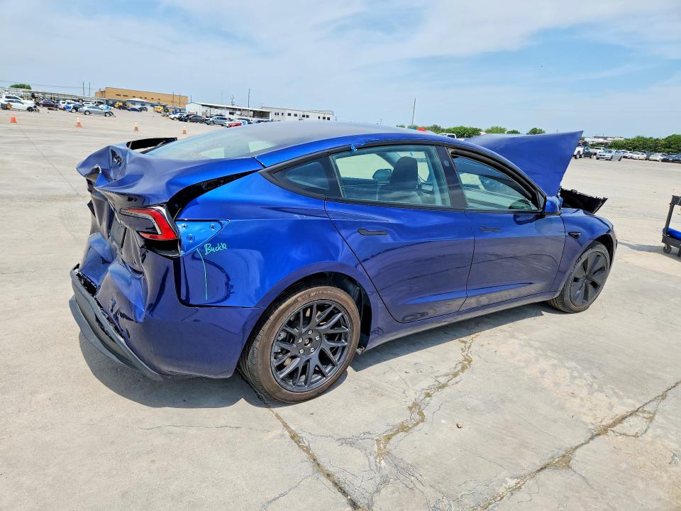 2025 Tesla Model 3 VIN 5YJ3E1EAXSF961148 COPART salvage auction — FRONT END, GA - CERT OF TITLE-SALVAGE, sold $6,500 on 2026-07-27 (photo 3)