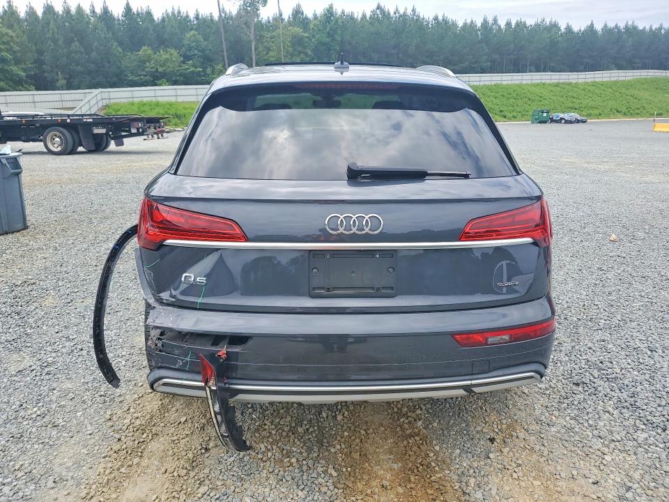 2021 Audi Q5 VIN WA1BAAFYXM2035657 COPART salvage auction — REAR END, Nc - Salvage Certificate Of Title, sold $250 on 2026-07-02 (photo 6)
