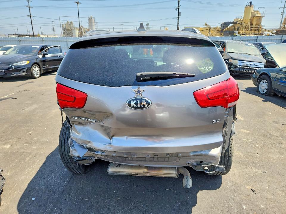 2015 Kia Sportage VIN KNDPC3AC3F7788594 COPART salvage auction — REAR END, Ca - Salvage Certificate, sold $1,300 on 2026-07-08 (photo 6)