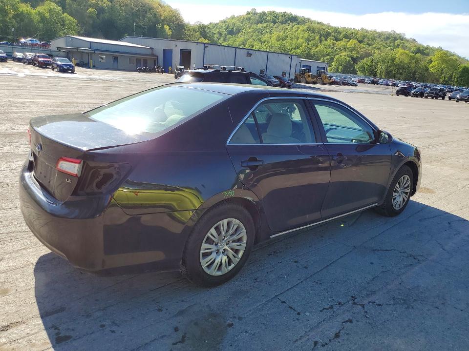 2012 Toyota Camry VIN 4T1BF1FK0CU195841 COPART salvage auction — REAR END, Pa - Certificate Of Salvage, sold $2,450 on 2026-07-02 (photo 3)
