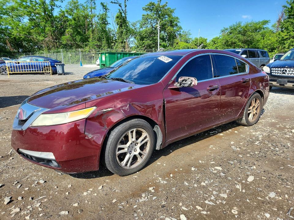 2009 Acura Tl VIN 19UUA86209A015029 COPART salvage auction — FRONT END, Md - Cert Of Salvage > 75% Damage, sold $400 on 2026-07-02 (photo 1)