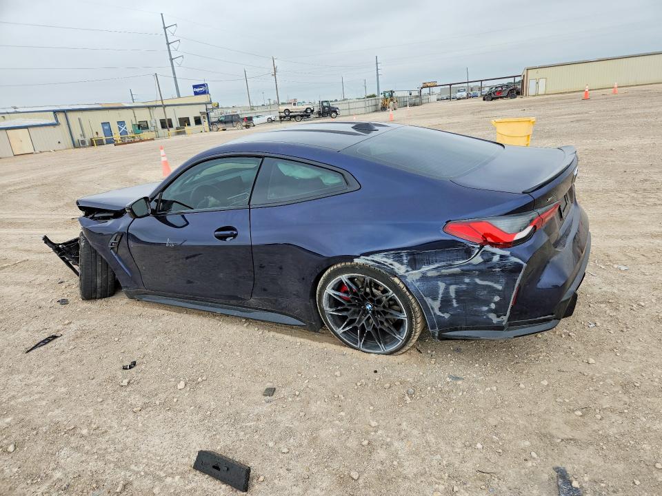 2024 BMW M4 VIN WBS43AZ00RCR66158 COPART salvage auction — FRONT END, NC - SALVAGE CERTIFICATE OF TITLE, sold $19,000 on 2026-07-22 (photo 2)