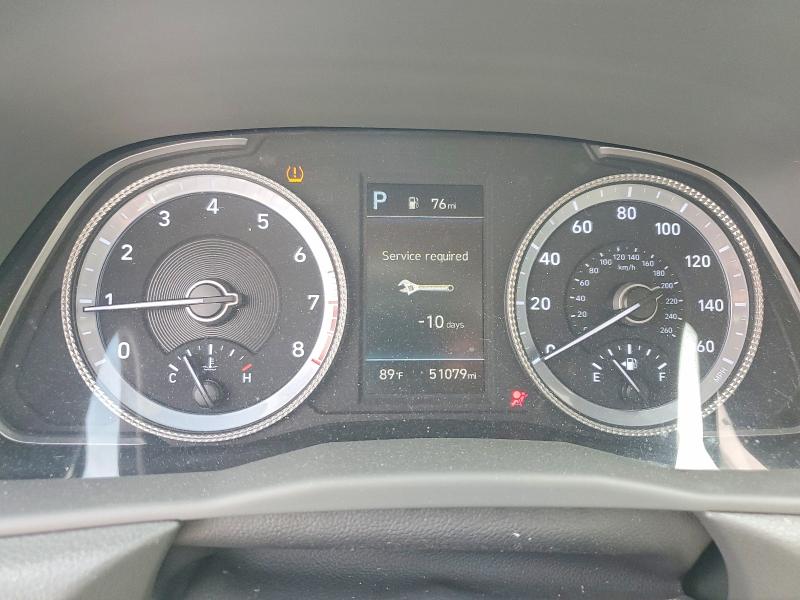 2023 Hyundai Sonata VIN KMHL64JA7PA281269 COPART salvage auction — FRONT END, Ca - Certificate Of Title (P), sold $5,900 on 2026-07-13 (photo 9)