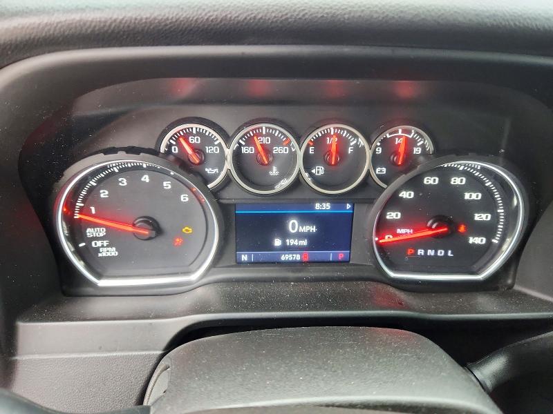 2021 Chevrolet Silverado VIN 1GCRWCEK7MZ136449 COPART salvage auction — FRONT END, Ca - Salvage Certificate, sold $7,600 on 2026-07-02 (photo 9)