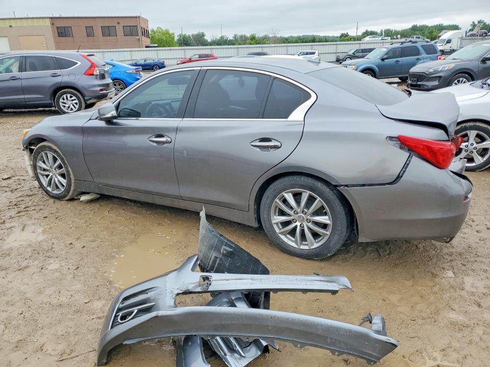 2015 Infiniti Q50 VIN JN1BV7APXFM332952 COPART salvage auction — REAR END, Mo - Cert Of Title-Prior Salvage, sold $550 on 2026-07-07 (photo 2)