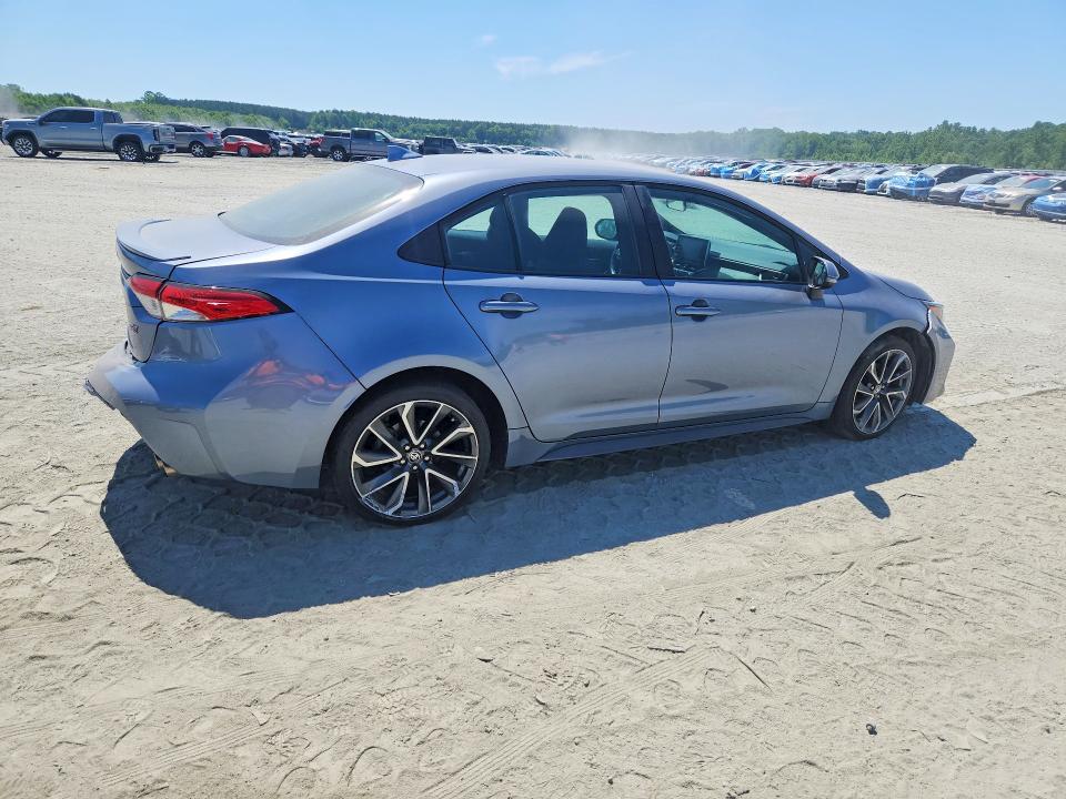 2021 Toyota Corolla VIN 5YFS4MCEXMP094072 COPART salvage auction — REAR END, Sc - Cert Of Title-Salvage, sold $5,200 on 2026-07-27 (photo 3)