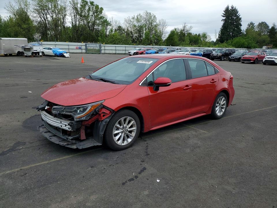 2021 Toyota VIN 5YFFPMAE9MP174510 COPART salvage auction — FRONT END, Or - Salvage Title Certificate, sold $8,100 on 2026-07-22 (photo 1)