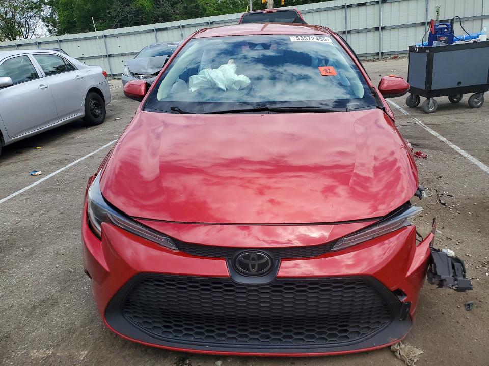 2020 Toyota Corolla VIN JTDEPRAE9LJ045436 COPART salvage auction — FRONT END, Oh - Cert Of Title-Salvage, sold $500 on 2026-07-29 (photo 5)
