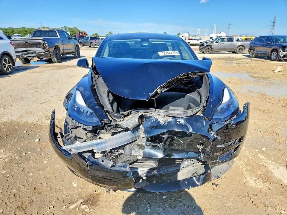 2022 Tesla Model 3 VIN 5YJ3E1EA2NF304509 COPART salvage auction — FRONT END, Tx - Salvage Vehicle Title, sold $7,300 on 2026-07-10 (photo 5)