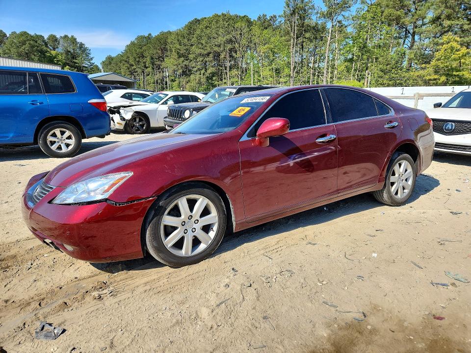 2007 Lexus Es 350 VIN JTHBJ46GX72132102 COPART salvage auction — FRONT END, MD - CERT OF SALVAGE > 75% DAMAGE (P), sold $300 on 2026-07-21 (photo 1)