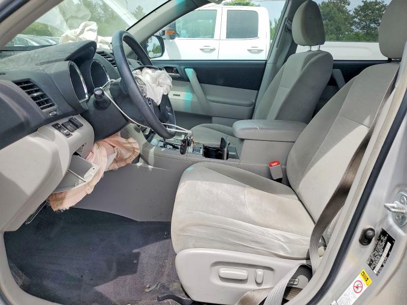 2012 Toyota Highlander VIN 5TDBK3EH2CS097450 COPART salvage auction — FRONT END, Il - Salvage Certificate, sold $1,000 on 2026-07-14 (photo 7)