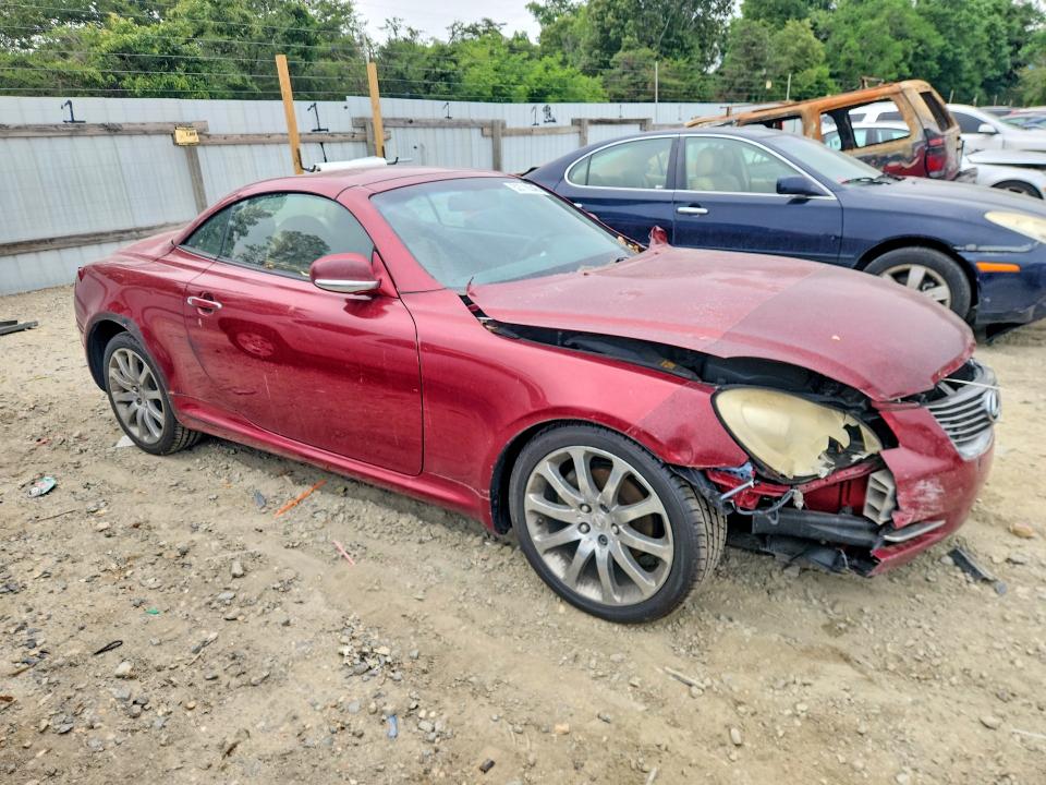 2006 Lexus Sc VIN JTHFN48Y969002488 COPART salvage auction — FRONT END, Md - Cert Of Salvage > 75% Damage, sold $600 on 2026-07-07 (photo 4)