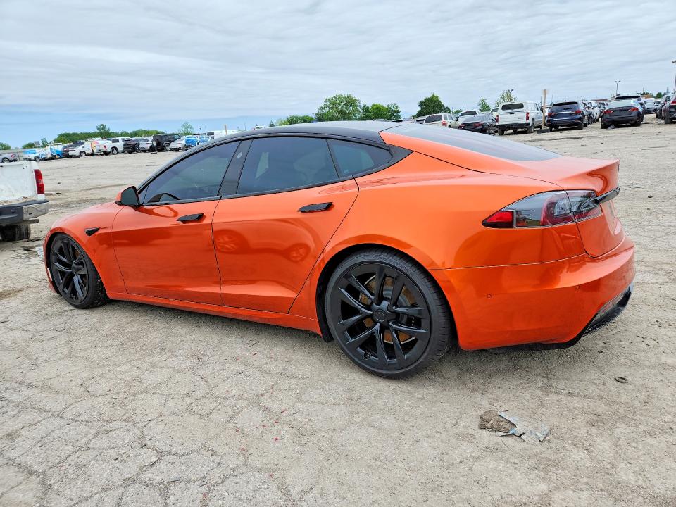 2022 Tesla Model s VIN 5YJSA1E52NF467820 COPART salvage auction — FRONT END, In - Cert Of Title-Salvage Title, sold $14,500 on 2026-07-31 (photo 2)