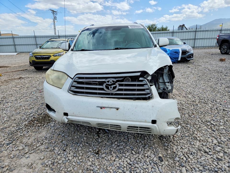 2008 Toyota Highlander VIN JTEES41A782077801 COPART salvage auction — FRONT END, Ok - Certificate Of Title, sold $950 on 2026-07-07 (photo 5)