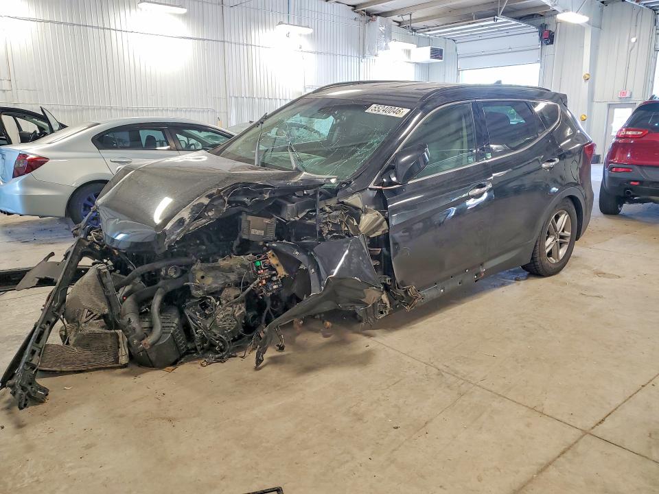 2017 Hyundai Santa fe VIN 5NMZUDLB8HH030598 COPART salvage auction — FRONT END, Mn - Cert Of Title-Salvage, sold $525 on 2026-07-02 (photo 1)