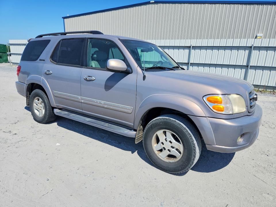 2002 Toyota Sequoia VIN 5TDBT48A22S104817 COPART salvage auction — REAR END, Nc - Salvage Certificate Of Title, sold $500 on 2026-07-29 (photo 4)