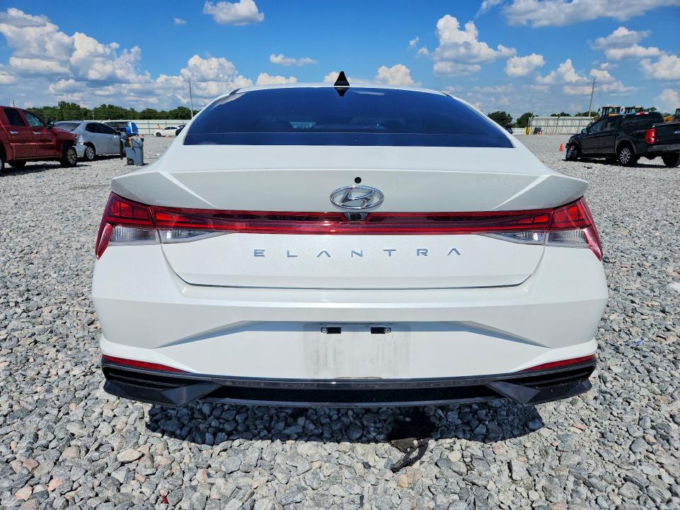 2021 Hyundai Elantra VIN 5NPLN4AG7MH021907 COPART salvage auction — WATER/FLOOD, Fl - Certificate Of Destruction, sold $5,900 on 2026-07-02 (photo 6)