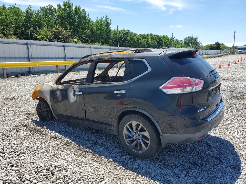 2016 Nissan Rogue VIN KNMAT2MT7GP716987 COPART salvage auction — BURN, TN - NON-REPAIRABLE CERTIFICATE, sold $30 on 2026-07-16 (photo 2)