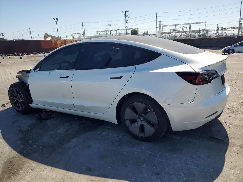 2023 Tesla Model 3 VIN 5YJ3E1EA1PF621250 COPART salvage auction — FRONT END, Ca - Salvage Certificate, sold $7,900 on 2026-07-15 (photo 2)