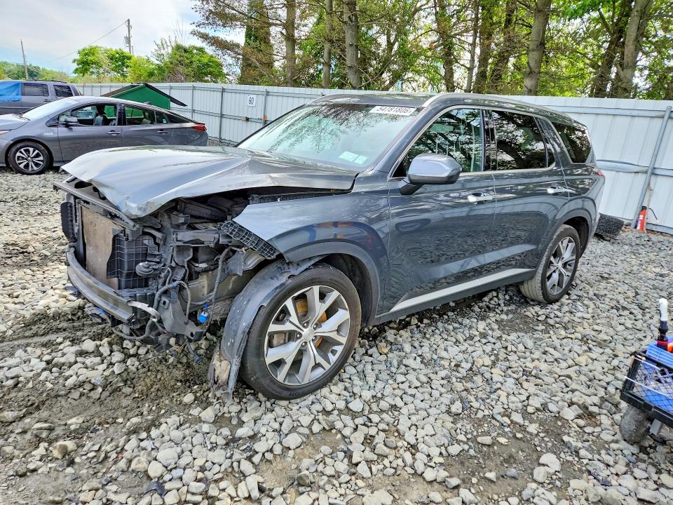 2021 Hyundai Palisade VIN KM8R3DHE5MU324447 COPART salvage auction — FRONT END, Nj - Cert Of Title-Salvage, sold $2,500 on 2026-07-27 (photo 1)