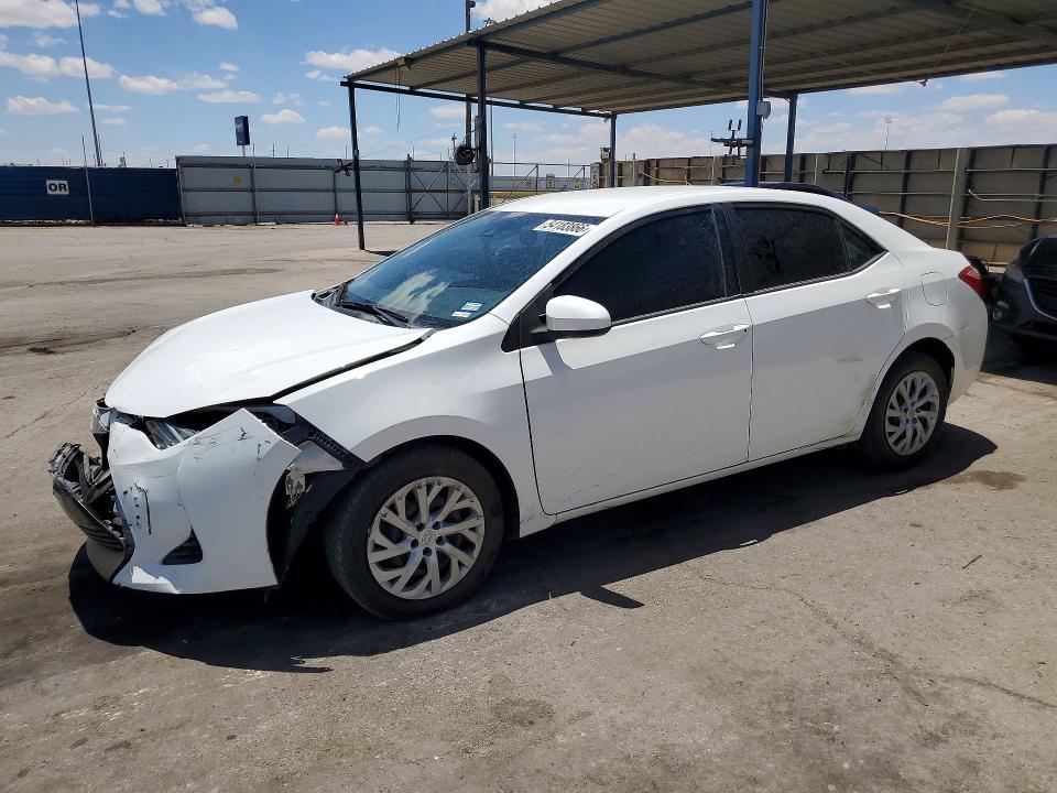 2019 Toyota Corolla VIN 5YFBURHEXKP905081 COPART salvage auction — FRONT END, Tx - Salvage Vehicle Title, sold $4,300 on 2026-07-10 (photo 1)